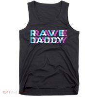 Rave Edm Daddy Music Festival Father Optical Trippy Illusion Tank Top thumb 0