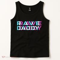 Rave Edm Daddy Music Festival Father Optical Trippy Illusion Tank Top thumb 2