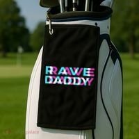 Rave Edm Daddy Music Festival Father Optical Trippy Illusion Golf Towel thumb 2