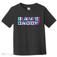 Rave Edm Daddy Music Festival Father Optical Trippy Illusion Toddler T-Shirt thumb 0