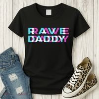 Rave Edm Daddy Music Festival Father Optical Trippy Illusion Women's T-Shirt thumb 3