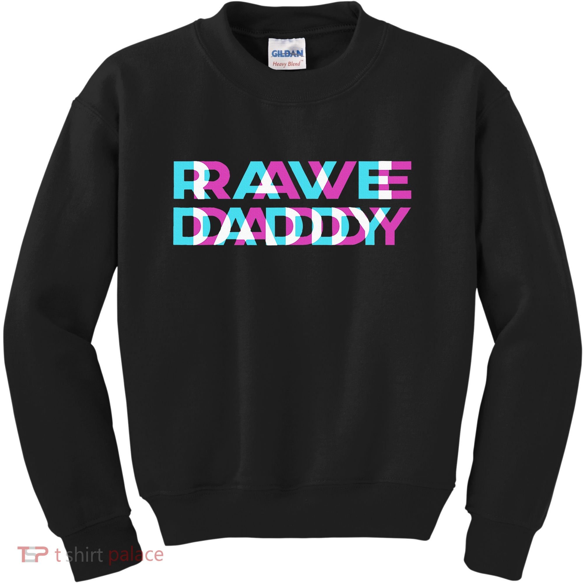 Rave Edm Daddy Music Festival Father Optical Trippy Illusion Kids Sweatshirt