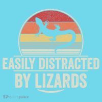 Retro Easily Distracted By Lizards Funny Lizard Lover Great Gift T-Shirt thumb 6