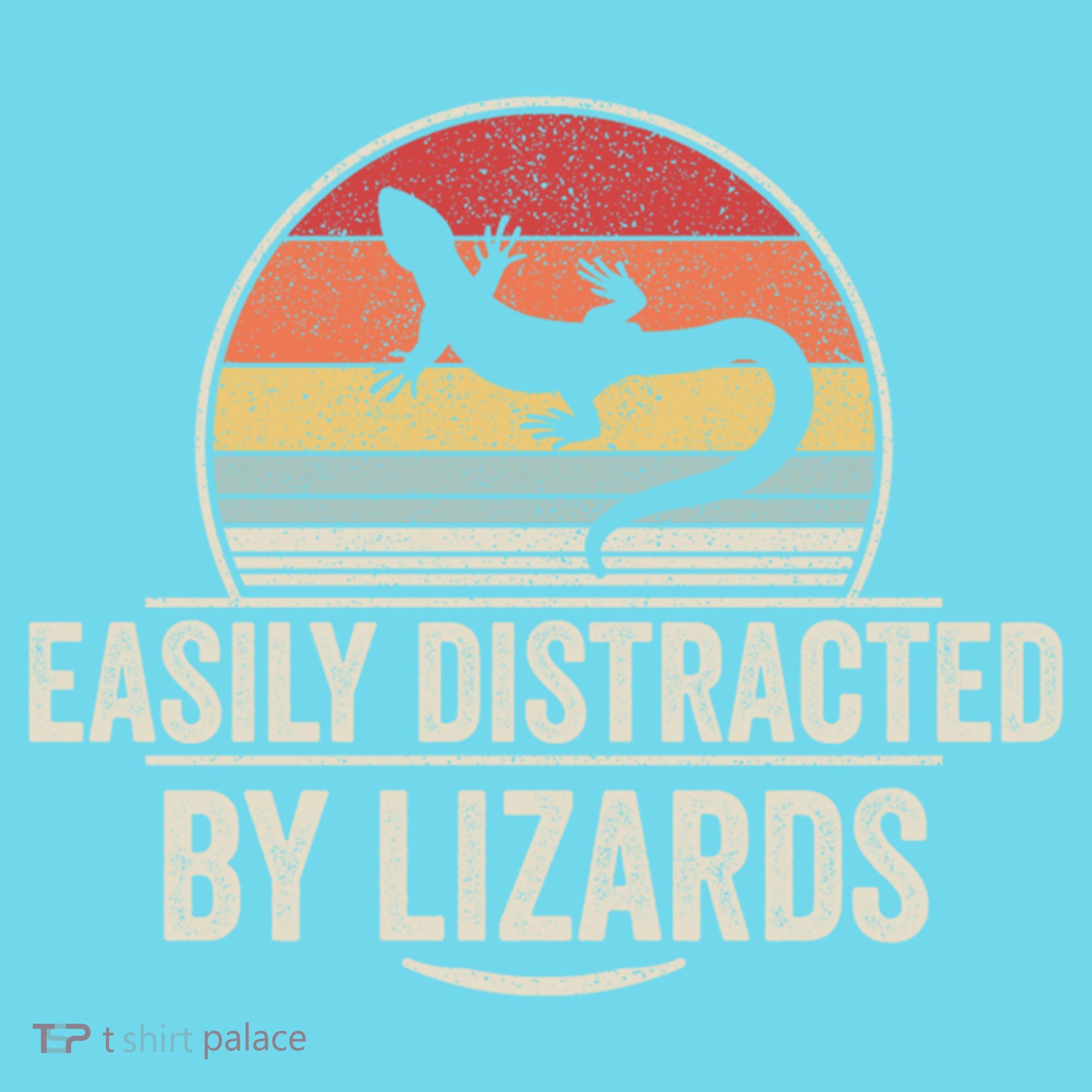 Retro Easily Distracted By Lizards Funny Lizard Lover Great Gift Kids T-Shirt