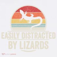 Retro Easily Distracted By Lizards Funny Lizard Lover Great Gift Coffee Mug thumb 5