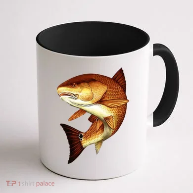 Redfish Swim Coffee Mug back