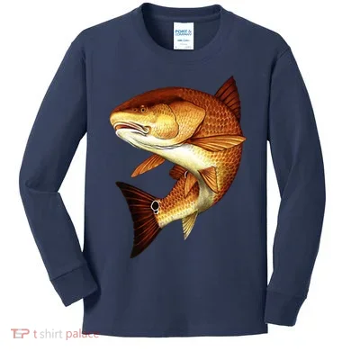 Redfish Swim Kids Long Sleeve Shirt