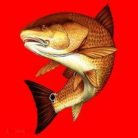 Redfish Swim Santa Hat thumb 1
