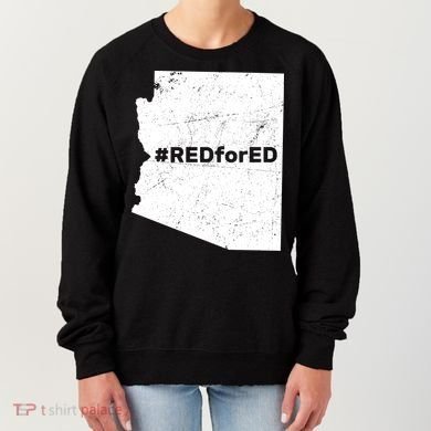 #RedForEd Distressed Red For Ed  Women's Sweatshirt