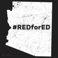 #RedForEd Distressed Red For Ed  Women's Sweatshirt thumb 2