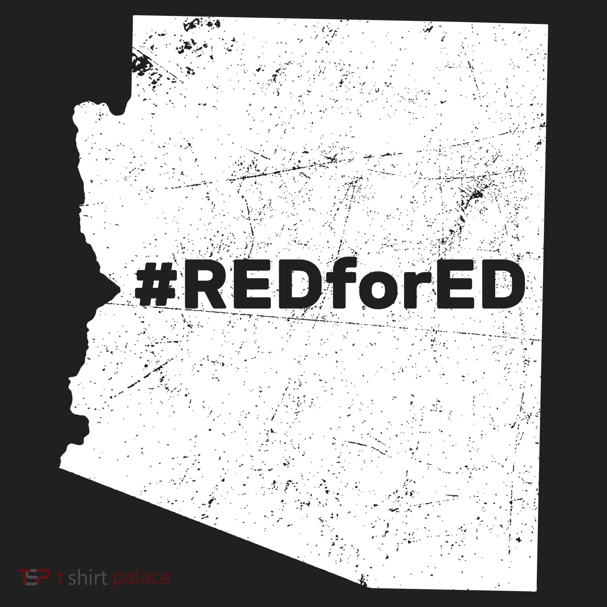 #RedForEd Distressed Red For Ed  Women's Sweatshirt