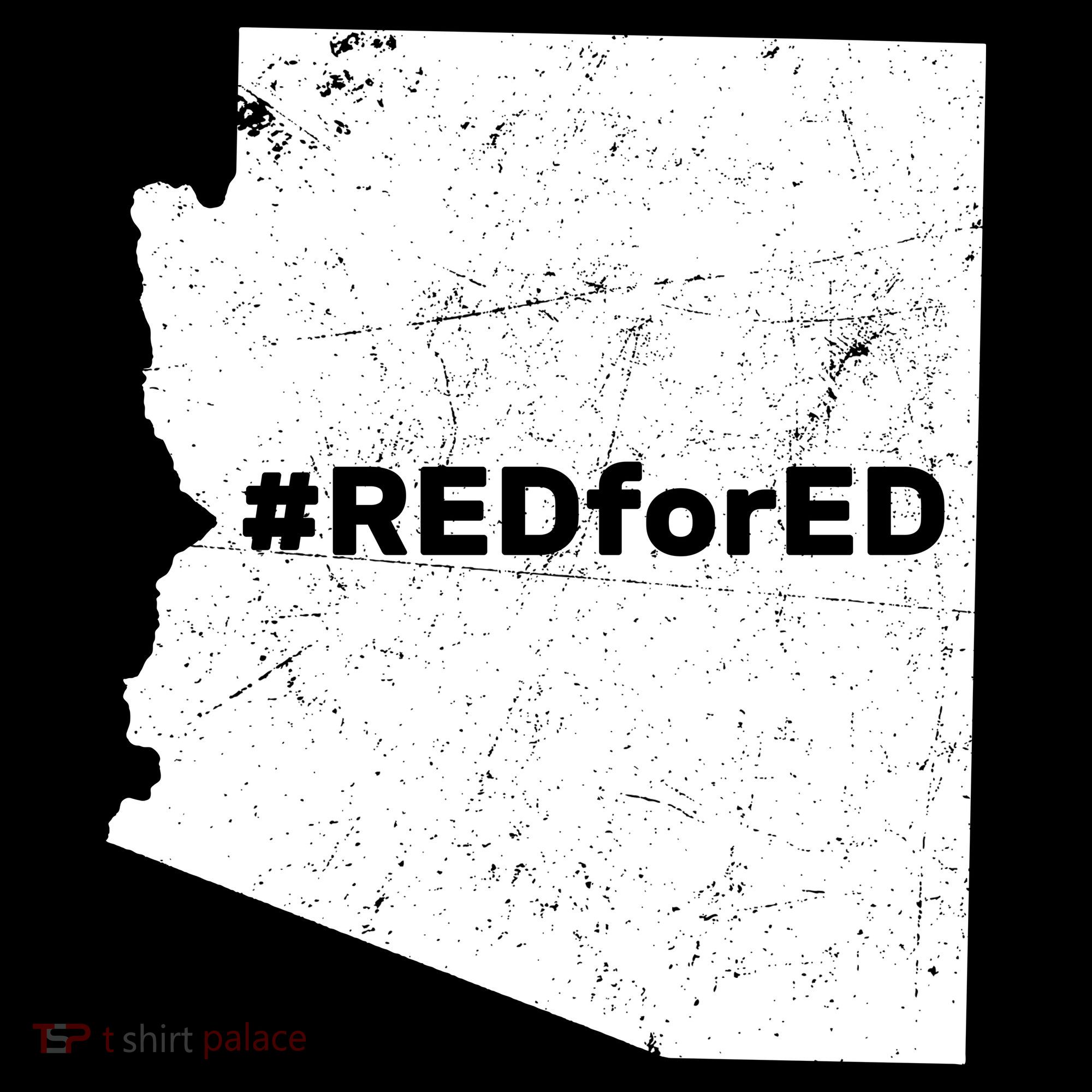 #RedForEd Distressed Red For Ed  Bucket Hat