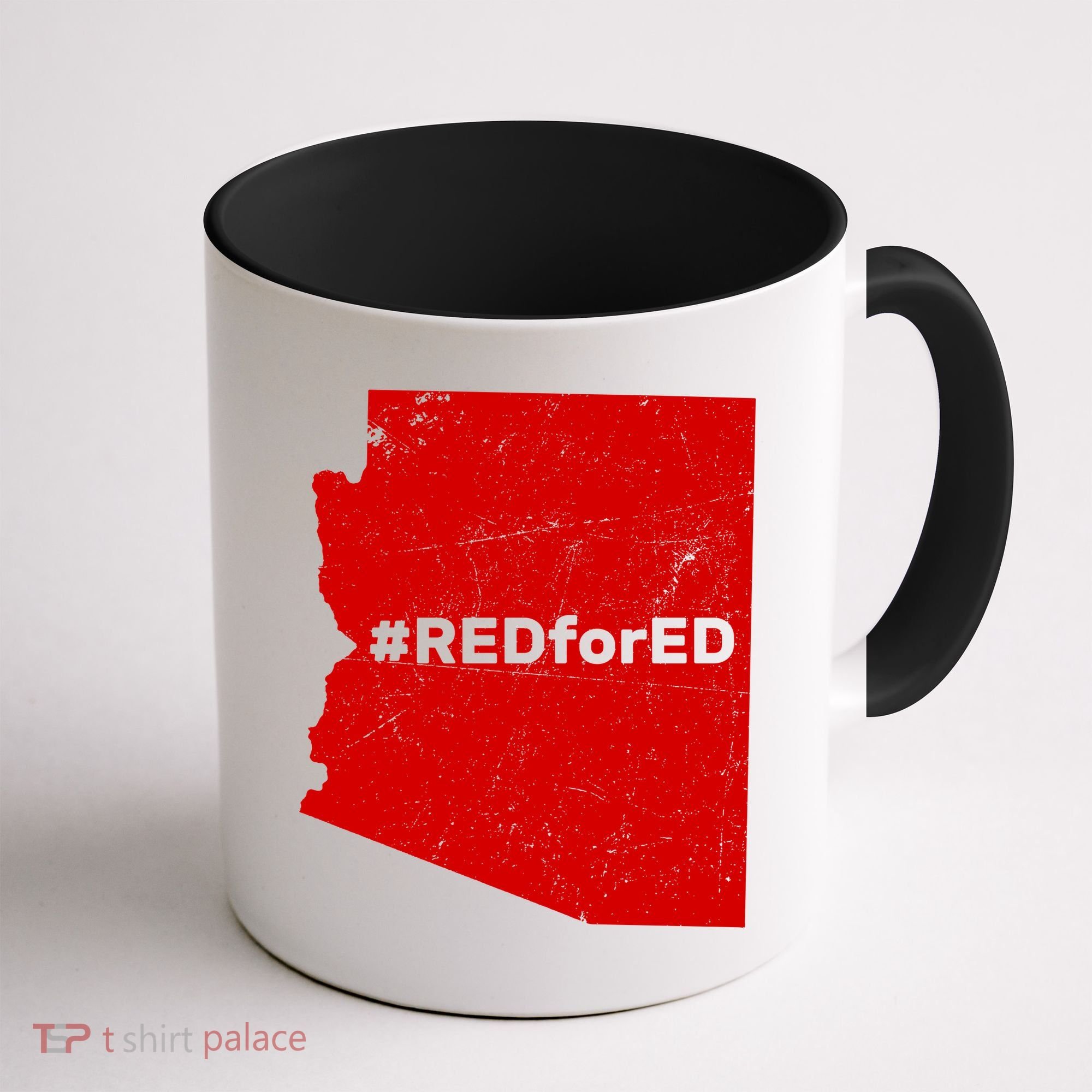 #RedForEd Distressed Red For Ed  Coffee Mug