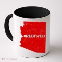 #RedForEd Distressed Red For Ed  Coffee Mug thumb 0