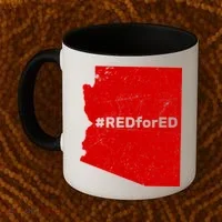 #RedForEd Distressed Red For Ed  Coffee Mug thumb 2