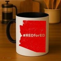 #RedForEd Distressed Red For Ed  Coffee Mug thumb 4