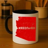 #RedForEd Distressed Red For Ed  Coffee Mug thumb 4