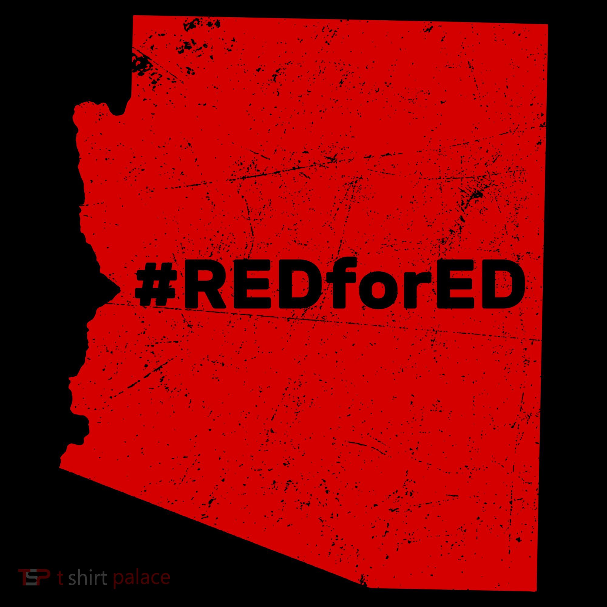 #RedForEd Distressed Red For Ed  Coffee Mug