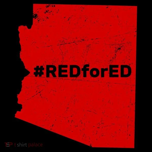 #RedForEd Distressed Red For Ed  Coffee Mug