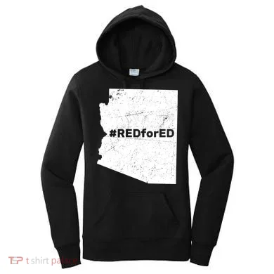 #RedForEd Distressed Red For Ed Women's Hoodie