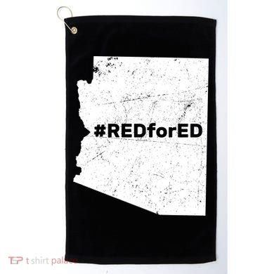 #RedForEd Distressed Red For Ed  Golf Towel
