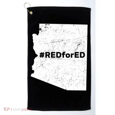#RedForEd Distressed Red For Ed Golf Towel