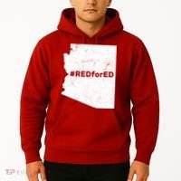 #RedForEd Distressed Red For Ed  Hoodie thumb 2