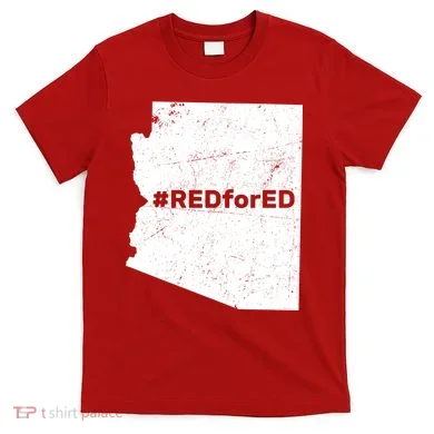 #RedForEd Distressed Red For Ed  T-Shirt
