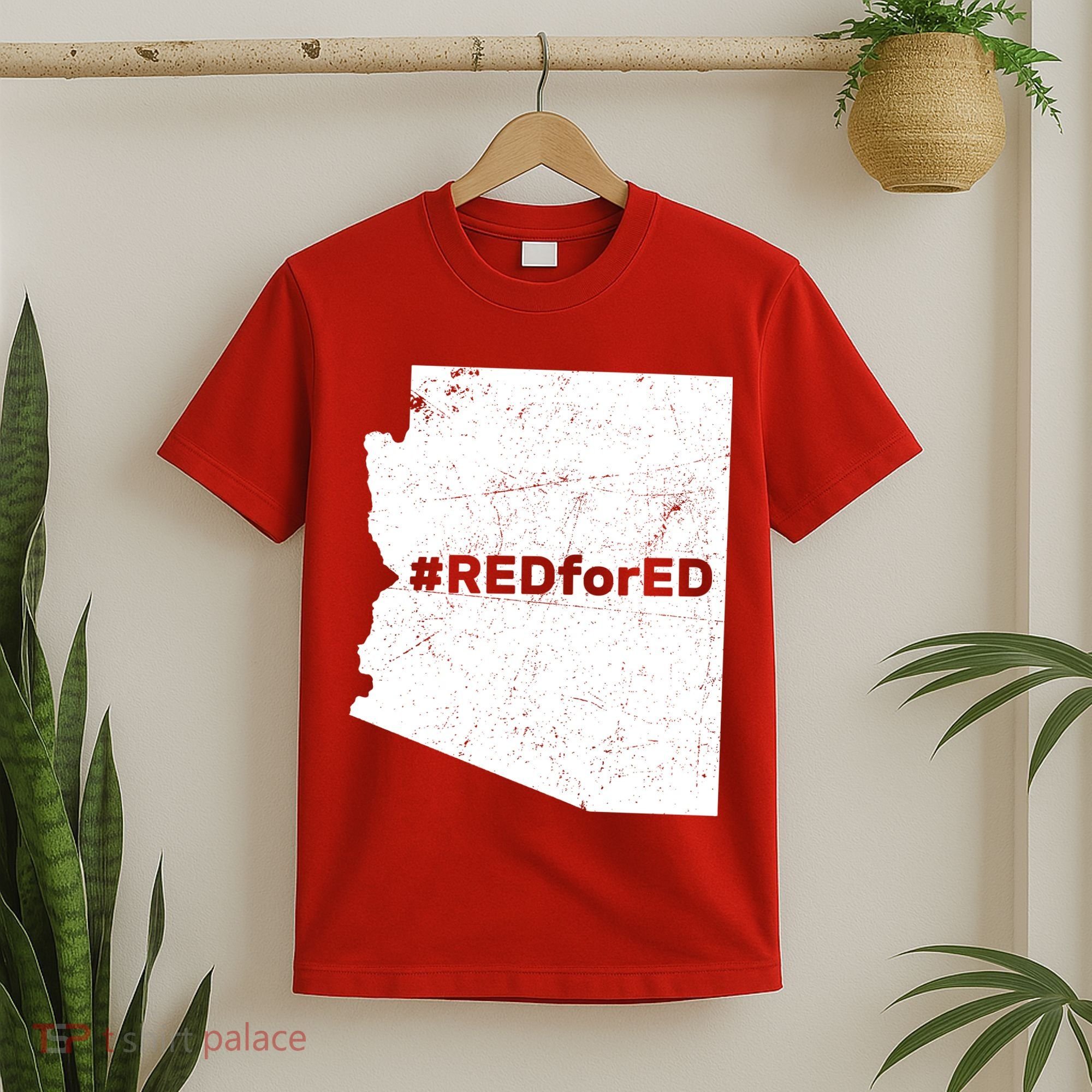 #RedForEd Distressed Red For Ed  T-Shirt