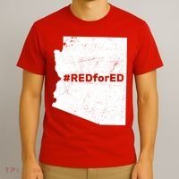 #RedForEd Distressed Red For Ed  T-Shirt thumb 3