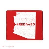 #RedForEd Distressed Red For Ed  Mousepad thumb 0
