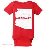 #RedForEd Distressed Red For Ed  Baby Bodysuit thumb 0