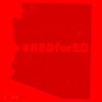 #RedForEd Distressed Red For Ed  Santa Hat thumb 1