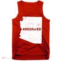 #RedForEd Distressed Red For Ed  Tank Top thumb 0