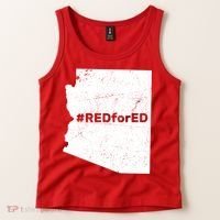 #RedForEd Distressed Red For Ed  Tank Top thumb 2