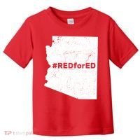 #RedForEd Distressed Red For Ed  Toddler T-Shirt thumb 0
