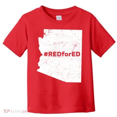 #RedForEd Distressed Red For Ed  Toddler T-Shirt