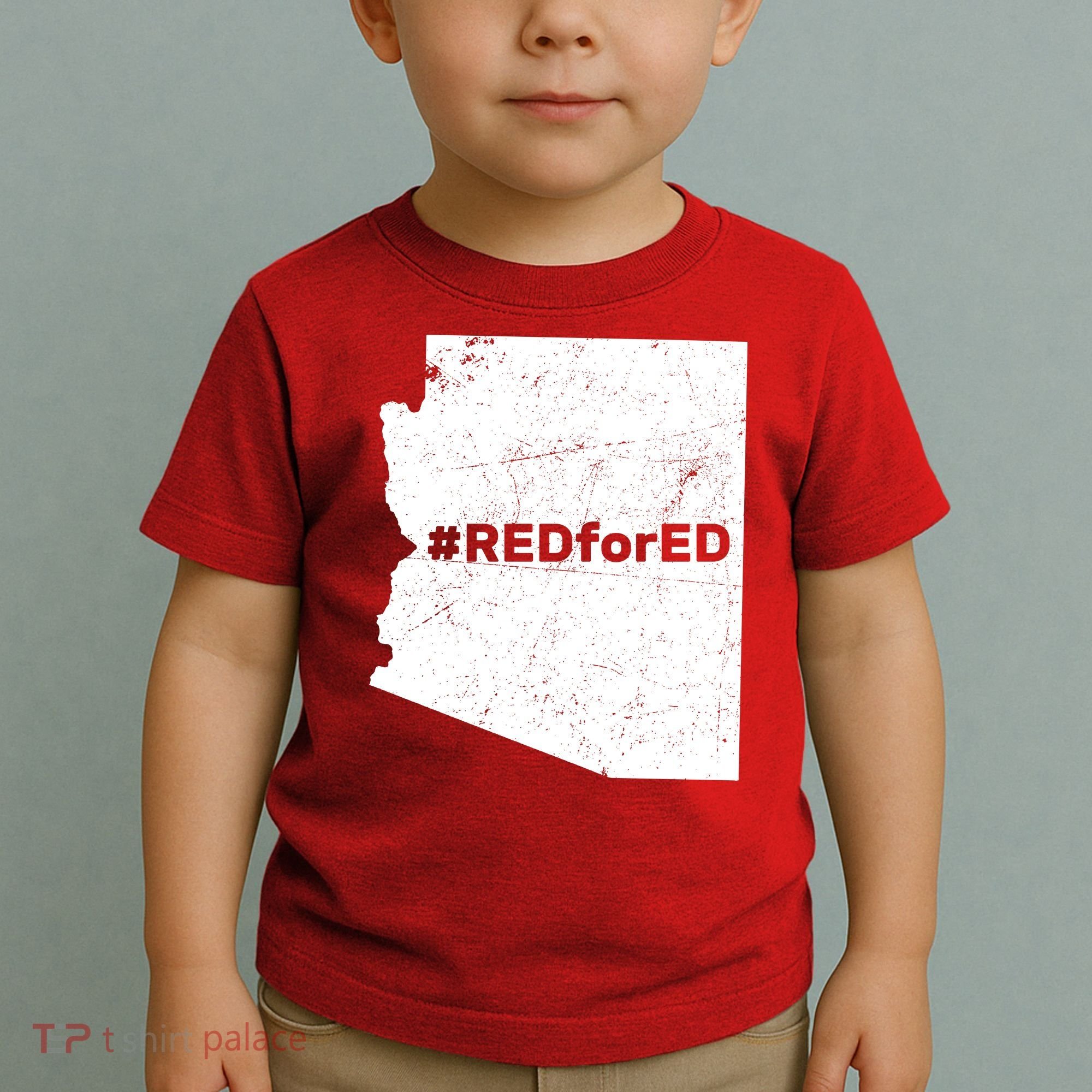 #RedForEd Distressed Red For Ed  Toddler T-Shirt