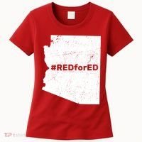 #RedForEd Distressed Red For Ed  Women's T-Shirt thumb 0
