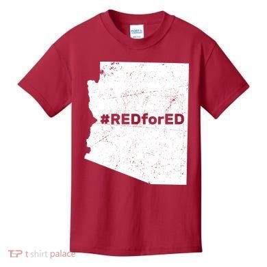 #RedForEd Distressed Red For Ed  Kids T-Shirt