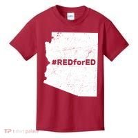 #RedForEd Distressed Red For Ed  Kids T-Shirt thumb 0