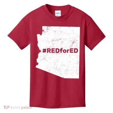 #RedForEd Distressed Red For Ed Kids T-Shirt