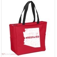 #RedForEd Distressed Red For Ed  Tote Bag thumb 2