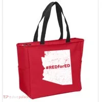 #RedForEd Distressed Red For Ed  Tote Bag thumb 2