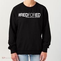 #RedForEd I Stand With My Teachers Red For Ed Women's Sweatshirt thumb 0