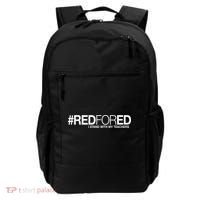 #RedForEd I Stand With My Teachers Red For Ed Backpack thumb 0