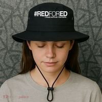 #RedForEd I Stand With My Teachers Red For Ed Bucket Hat thumb 3