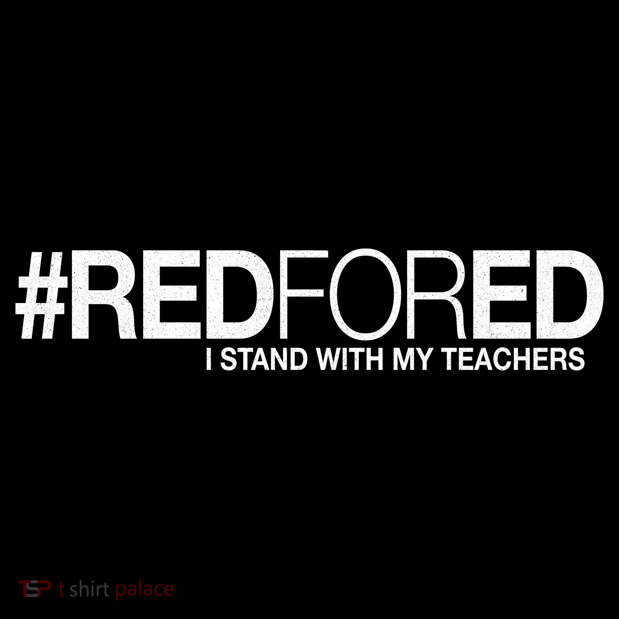 #RedForEd I Stand With My Teachers Red For Ed Bucket Hat