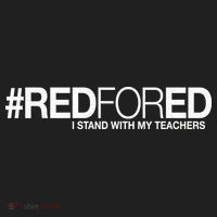#RedForEd I Stand With My Teachers Red For Ed Beanie thumb 2