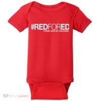 #RedForEd I Stand With My Teachers Red For Ed Baby Bodysuit thumb 0